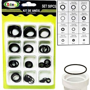 KIT DE ANÉIS PARA VEDAÇÃO 50 UNIDADES (ID-0416H)