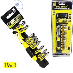 CHAVE CATRACA COM SOQUETES 19 PEÇAS (ATF-2100)