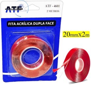 FITA DUPLA FACE ACRÍLICA 2 METROS (ATF-4601)