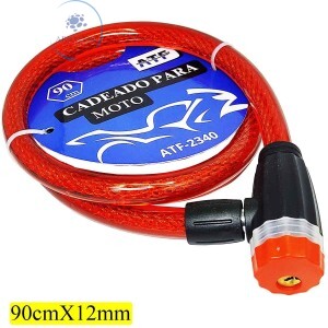 CADEADO PARA MOTO 90cmX12mm (ATF-2340)