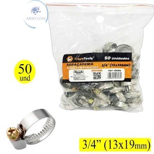 ABRAÇADEIRA ALEMÃ COM PARAFUSO 50 UNIDADES (TRY-0096)