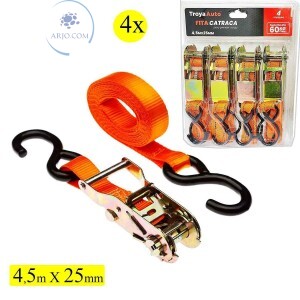 FITA CATRACA PARA PRENDER CARGA 4,5mX25mm (TRY-0025)