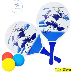 KIT DE FRESCOBOL 5 PEÇAS (ID-6848R)