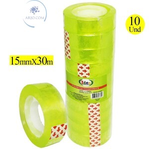 FITA ADESIVA 15mm X 30m 10 UNIDADES (ID-5002F)