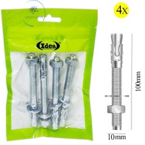 CHUMBADOR PARABOLT KIT 4 UNIDADES 10X100mm (ID-0187P)