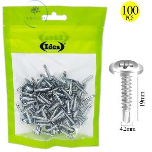 PARAFUSO BROCANTE 100 UNIDADES 4.2mm X 19mm (ID-0184P)