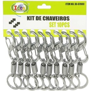 KIT DE CHAVEIRO 10 PEÇAS (ID-6708C)